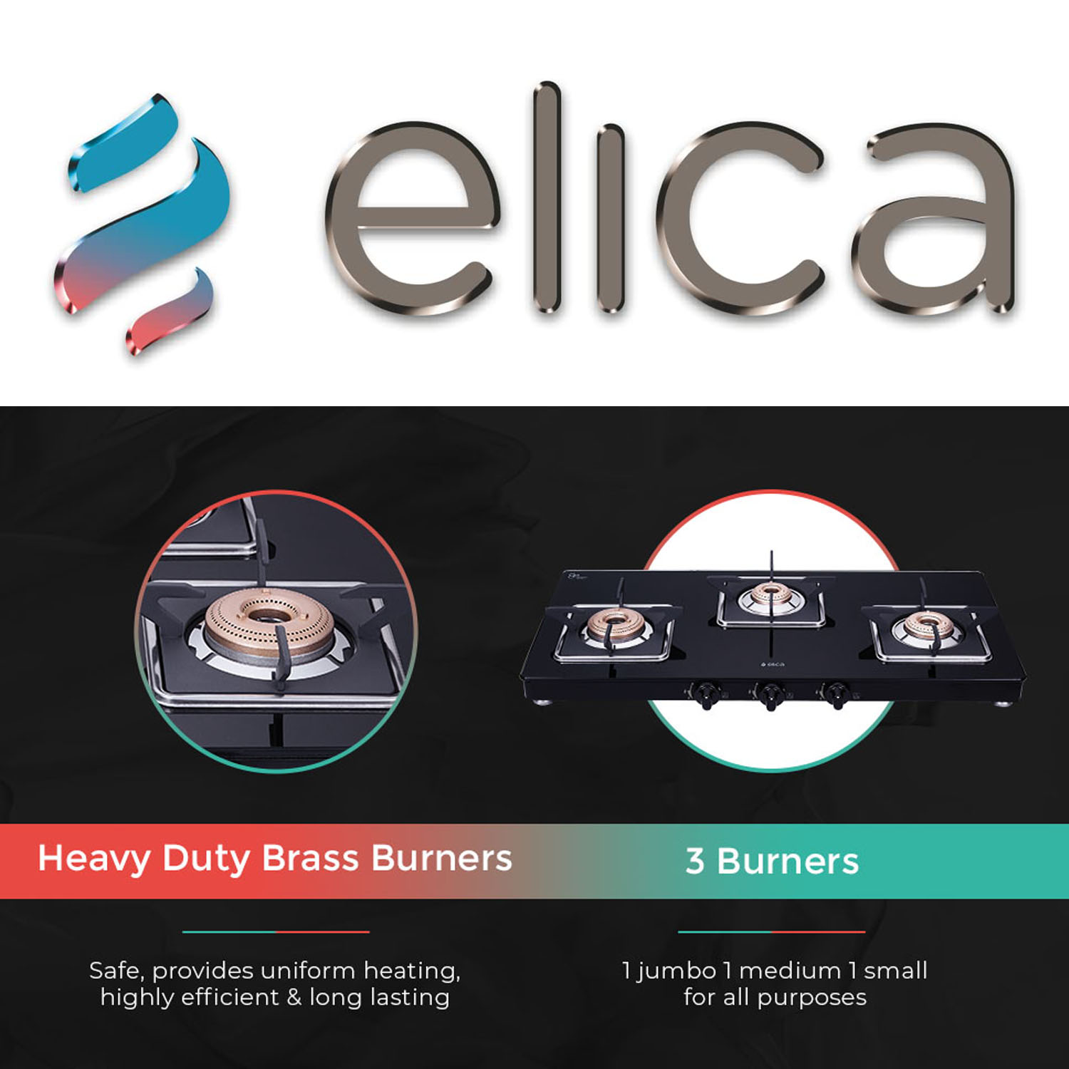 Elica Free-standing Cooktop 773 CT Vetro Slimline SPF Elica Free-standing Cooktop 773 CT Vetro Slimline SPF - Image 3