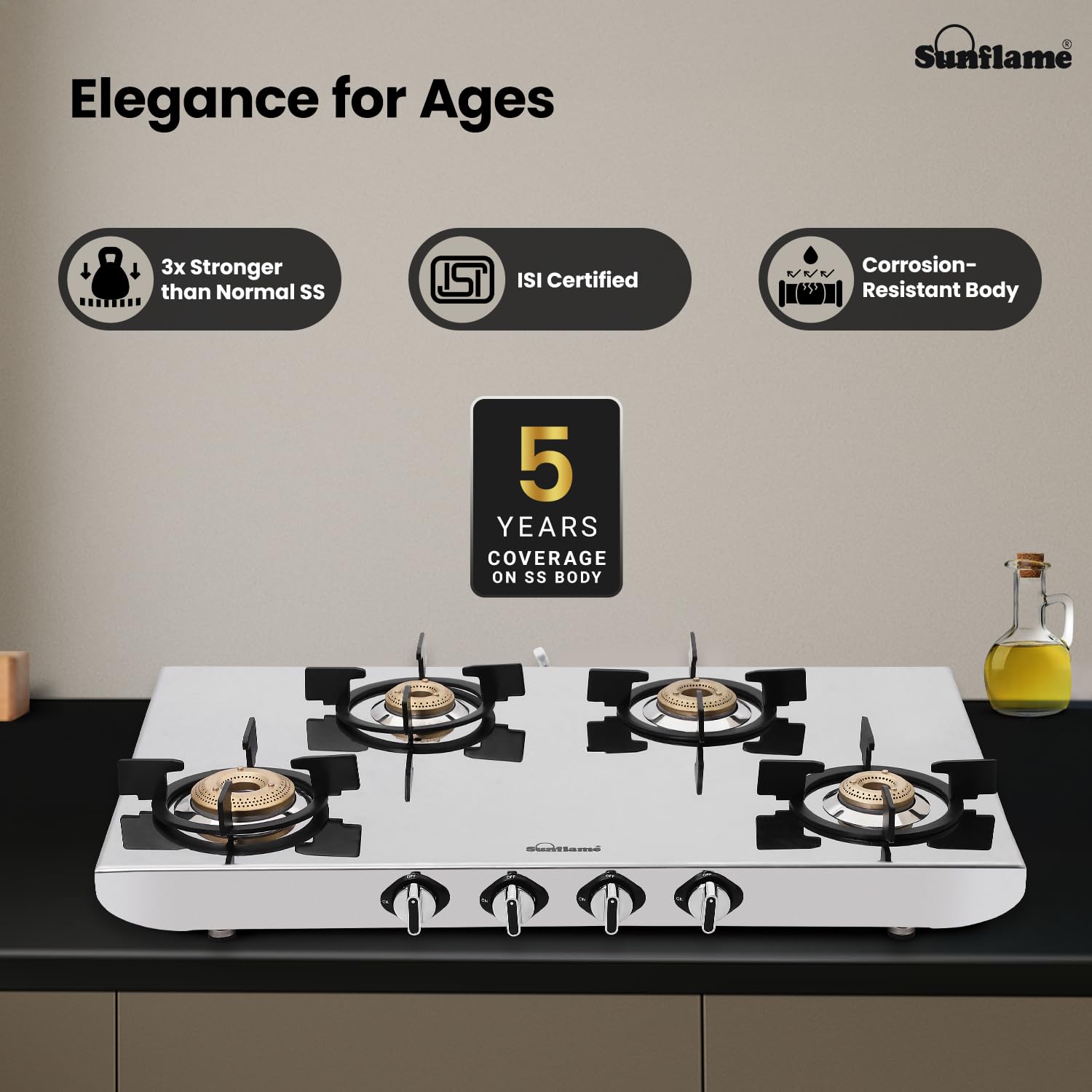 Sunflame Free-standing Cooktop SSH2MM Sunflame - Image 11