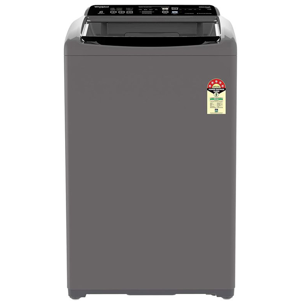 Whirlpool 7.5 KG Fully Automatic Top Load Machine with Hard Water Wash, Zero Pressure Fill and 5 Star Rating, Grey, Whitemagic Elite Plus Whirlpool 7.5 KG Fully Automatic Top Load Machine with Hard Water Wash, Zero Pressure Fill and 5 Star Rating, Grey, Whitemagic Elite Plus - Image 1