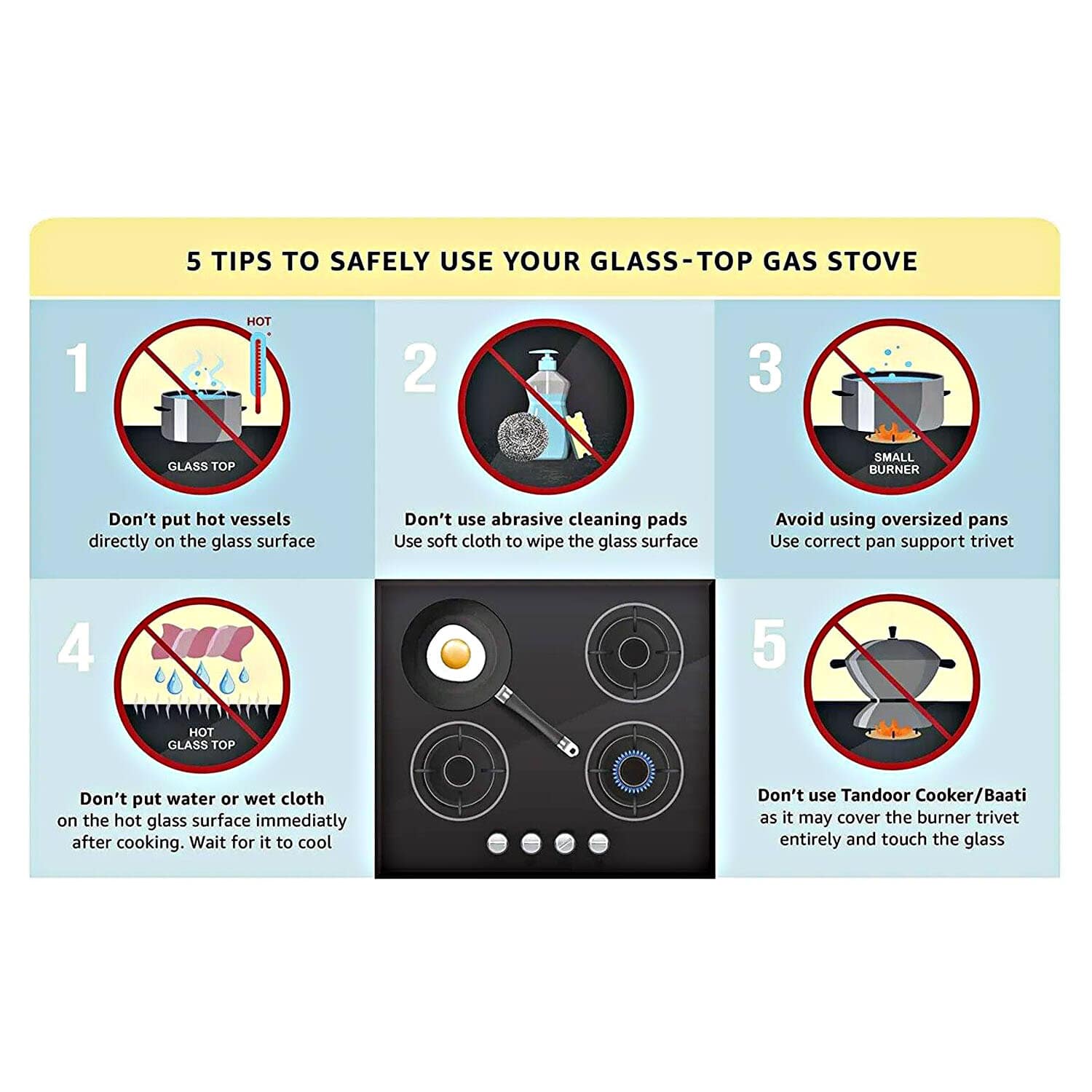 Elica Free-standing Cooktop Mat Onyx 774 Ct Vetro 2J Black - Image 8