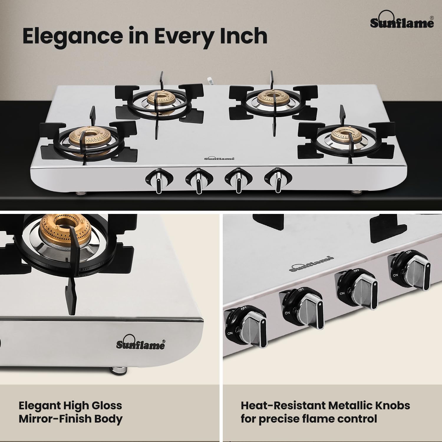 Sunflame Free-standing Cooktop SSH2MM Sunflame - Image 9