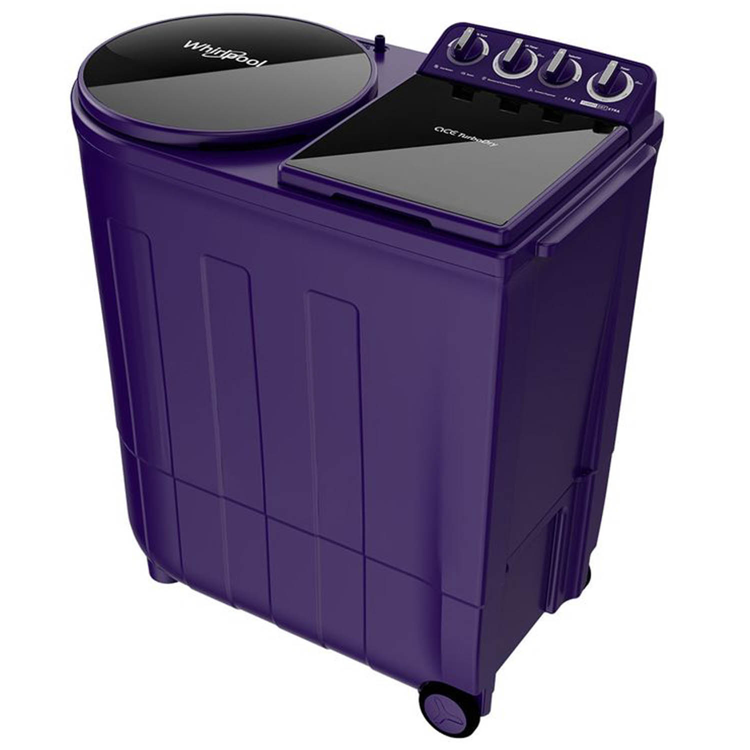 Whirlpool 8.5KG 5 Star Semi-Automatic Washing Machine with Turbo Lint Filter and Faster Drying, Ace Turbo Dry Xtraa-ACE 8.5 TRB DRY XTRAA PURPLE DZL (10YR) - Image 2