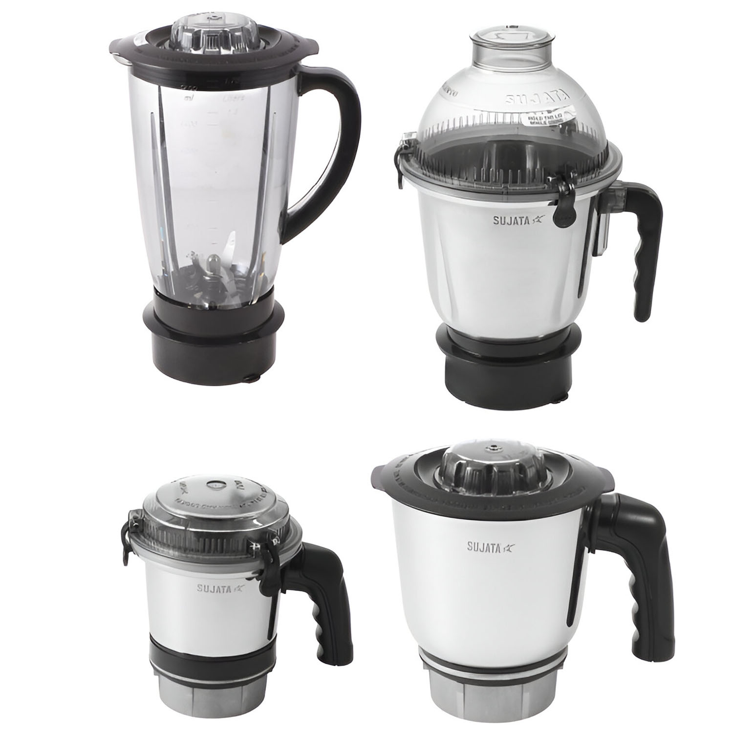 Sujata 1000 Watt, 4 Jars, Mixer Grinder with Pulse Action, Unbreakable Handle & Coconut Milk Extractor, MG-03 - Image 3