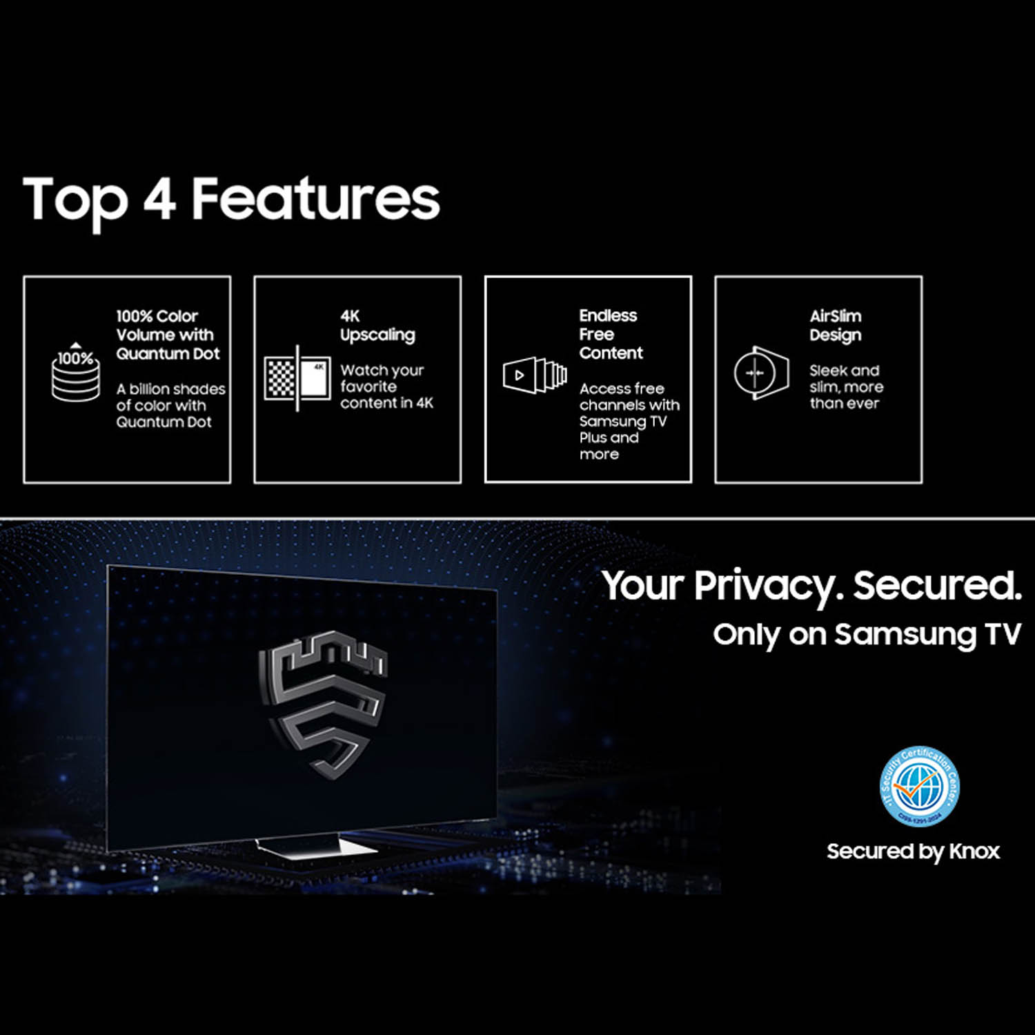 Samsung QLED Tizen TV with 100% Color Volume with Quantum Dot, Q4 AI Processor, Built-in Alexa and Motion Xcelarator, Black, Q7FA-QA43Q7FAAULXL - Image 10