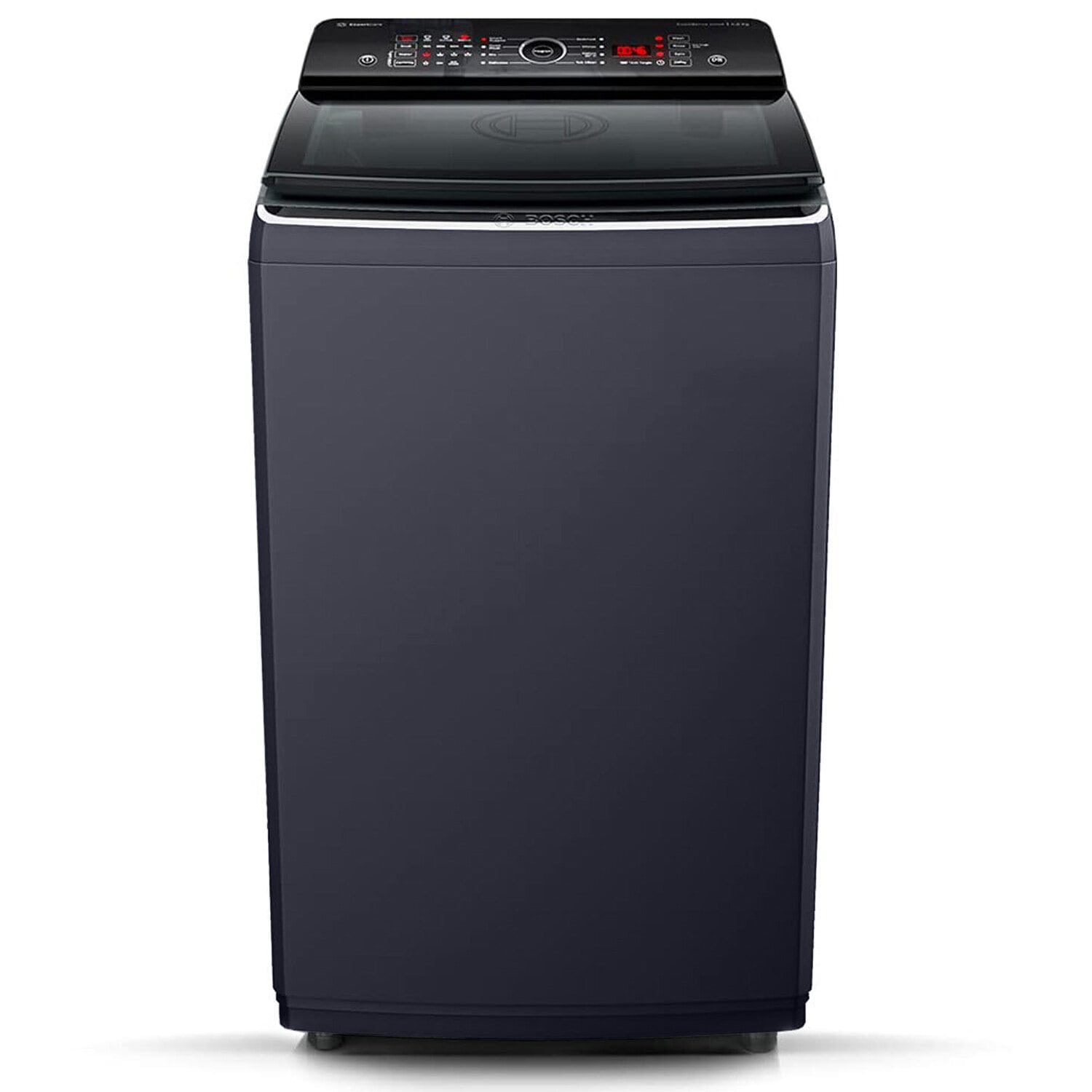 Bosch 8 KG Fully Automatic Top Load Machine with Stainless Steel Drum and Digital Display, Dark Grey, WOE802D7IN - Image 1