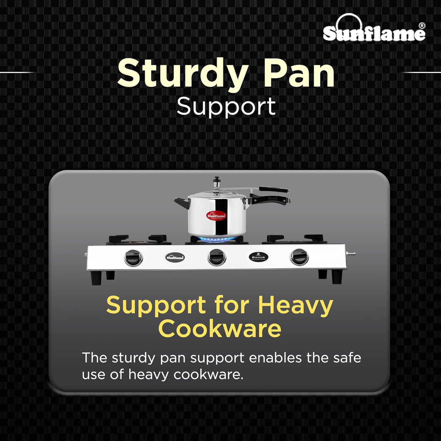 Sunflame Free-standing Cooktop BONUS 3B DX - Image 2