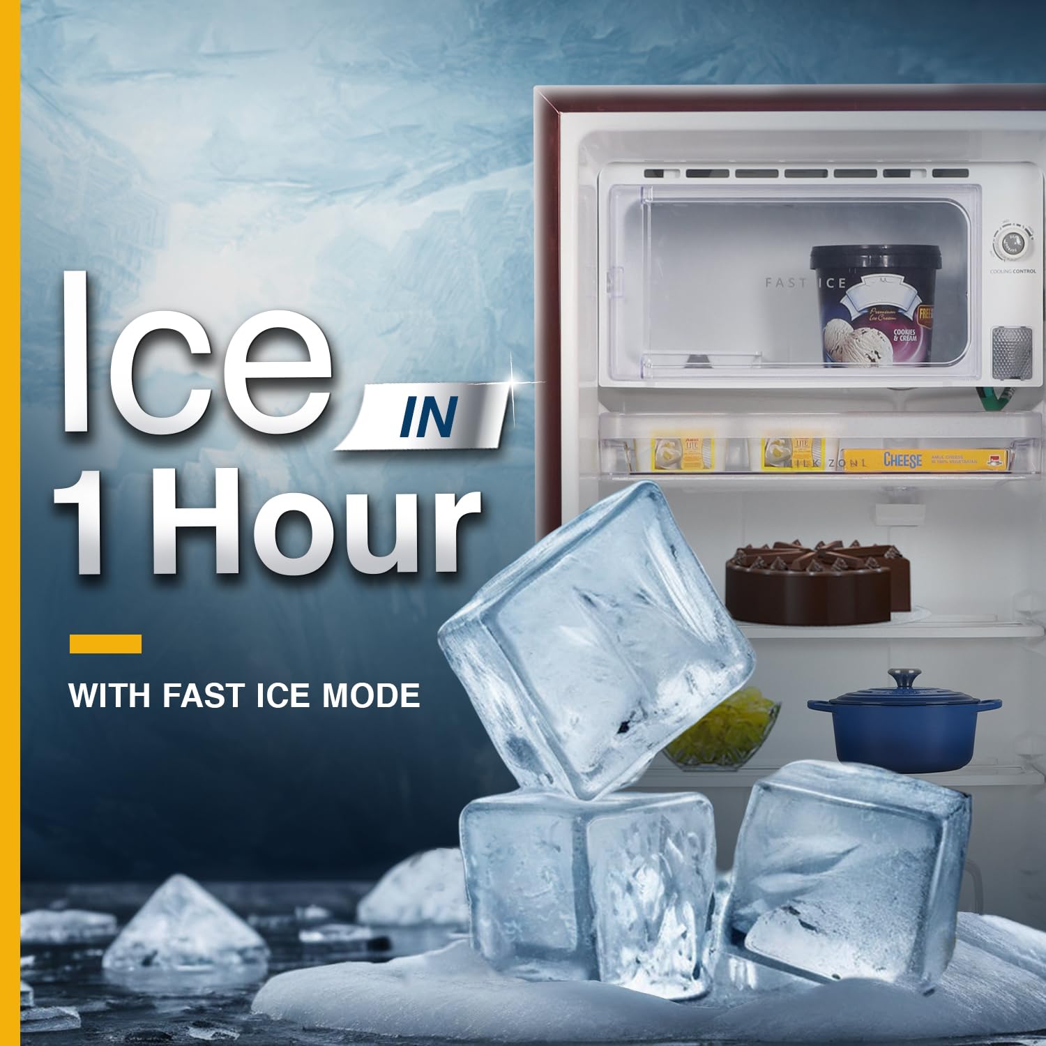 Whirlpool 192 Ltr Icemagic Pro Inverter Direct-Cool Single Door Refrigerator with Base Drawer, Wine Forest, 215 IMPRO ROY-3 Star-215 IMPRO ROY 3S WINE FOREST-Z - Image 6