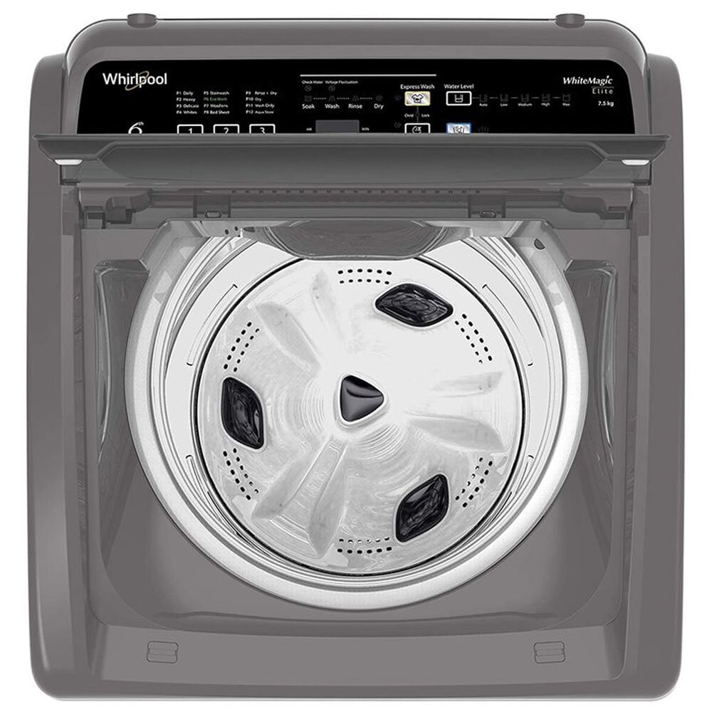 Whirlpool 7.5 KG Fully Automatic Top Load Machine with Hard Water Wash, Zero Pressure Fill and 5 Star Rating, Grey, Whitemagic Elite Plus Whirlpool 7.5 KG Fully Automatic Top Load Machine with Hard Water Wash, Zero Pressure Fill and 5 Star Rating, Grey, Whitemagic Elite Plus - Image 5
