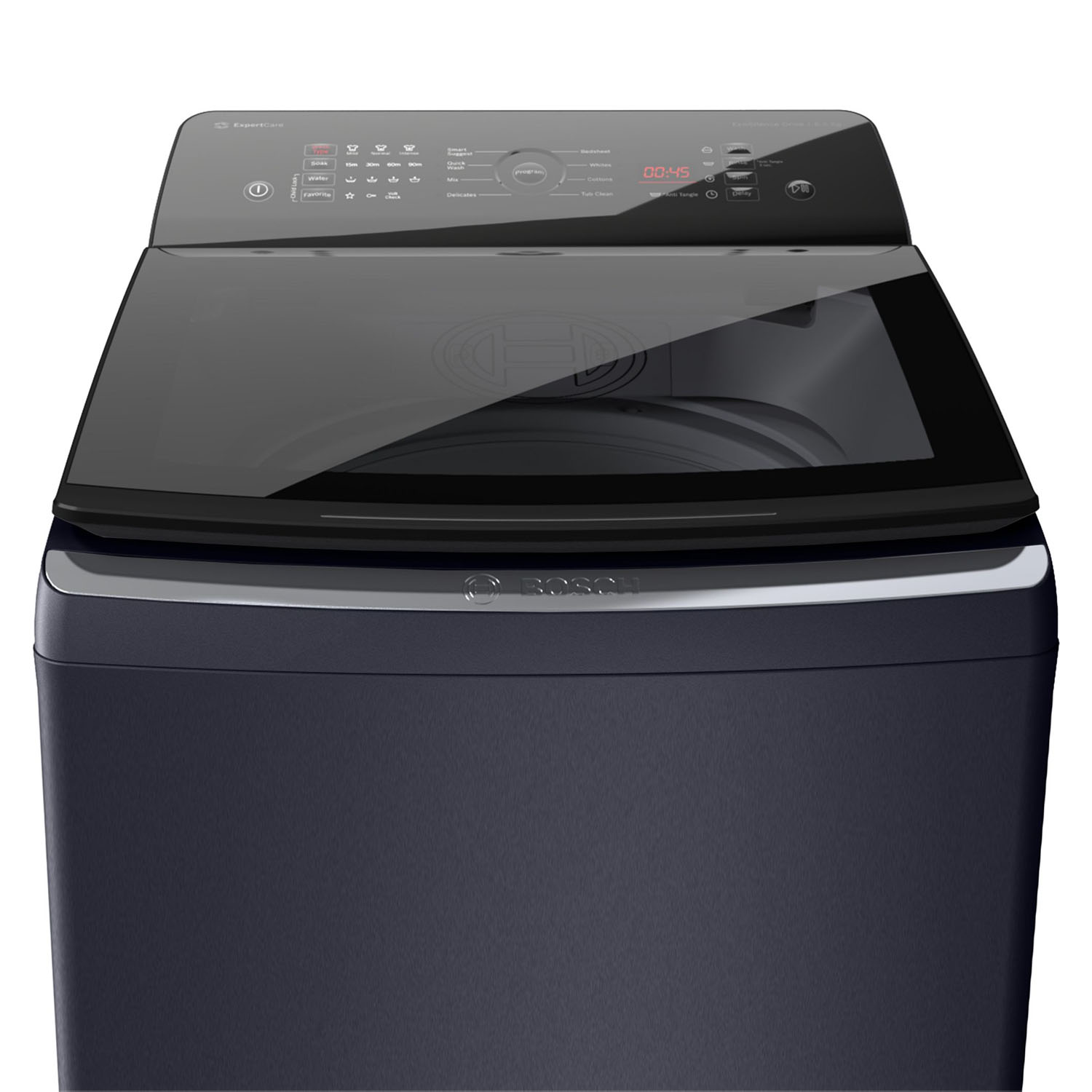 Bosch 8 KG Fully Automatic Top Load Machine with Stainless Steel Drum and Digital Display, Dark Grey, WOE802D7IN - Image 2