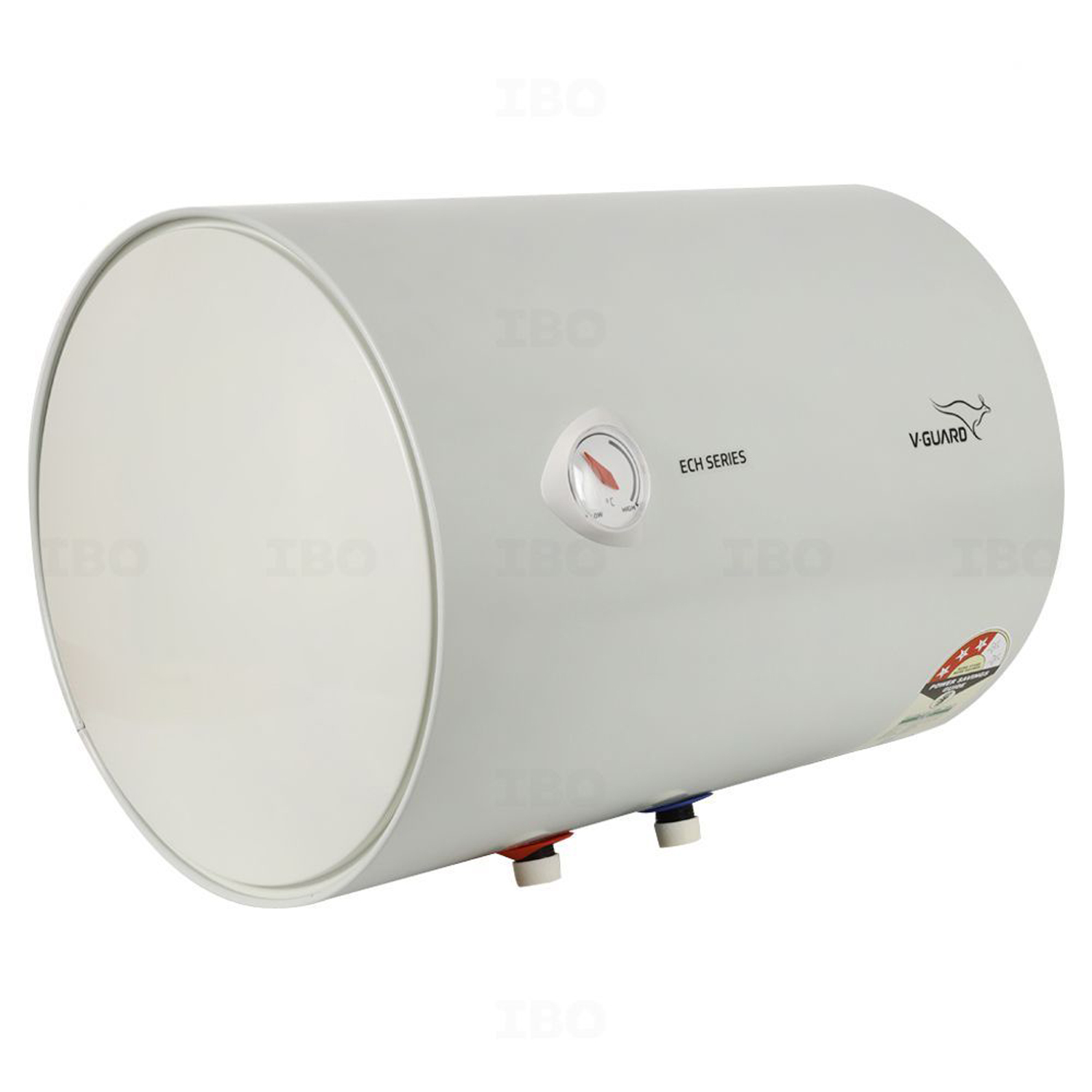 V-Guard Storage Water Heater with 3 Star Rating, Adjustable knob for temperature setting, 8 Bar Pressure and 2 Year product warranty, White, ECH Sleek-10 L-White - Image 2