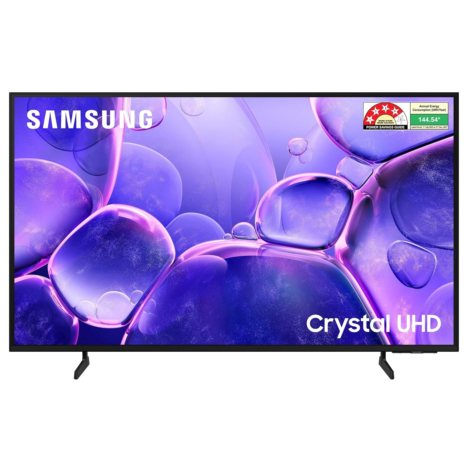 Samsung 65 Inch 4K Ultra HD LED TV with Crystal Processor, Eco Sensors, Metal Stream Design and Motion Xcelerator, Black, U8100-UA65U8100FULXL - Image 1