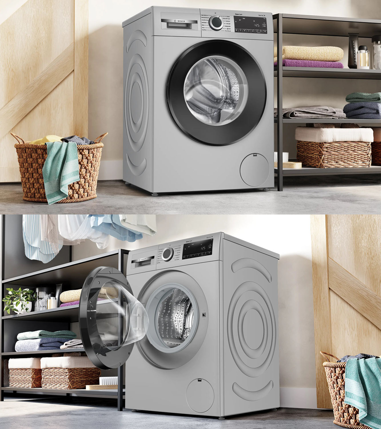 Bosch 8 KG 1200 RPM Fully Automatic Front Load Machine with Stain Wash Selection with 8 Programes, Silver, WGA1320SIN Bosch 8 KG 1200 RPM Fully Automatic Front Load Machine with Stain Wash Selection with 8 Programes, Silver, WGA1320SIN - Image 8