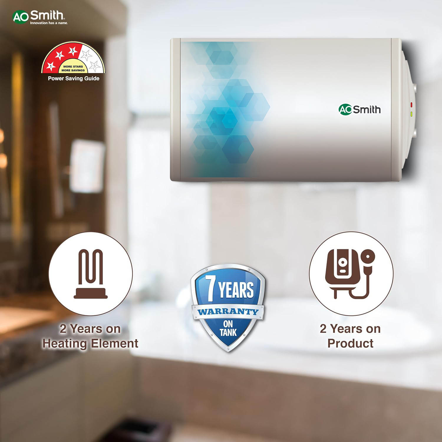AO Smith Storage Water heater Elegance-025-Slim-RHS - Image 6