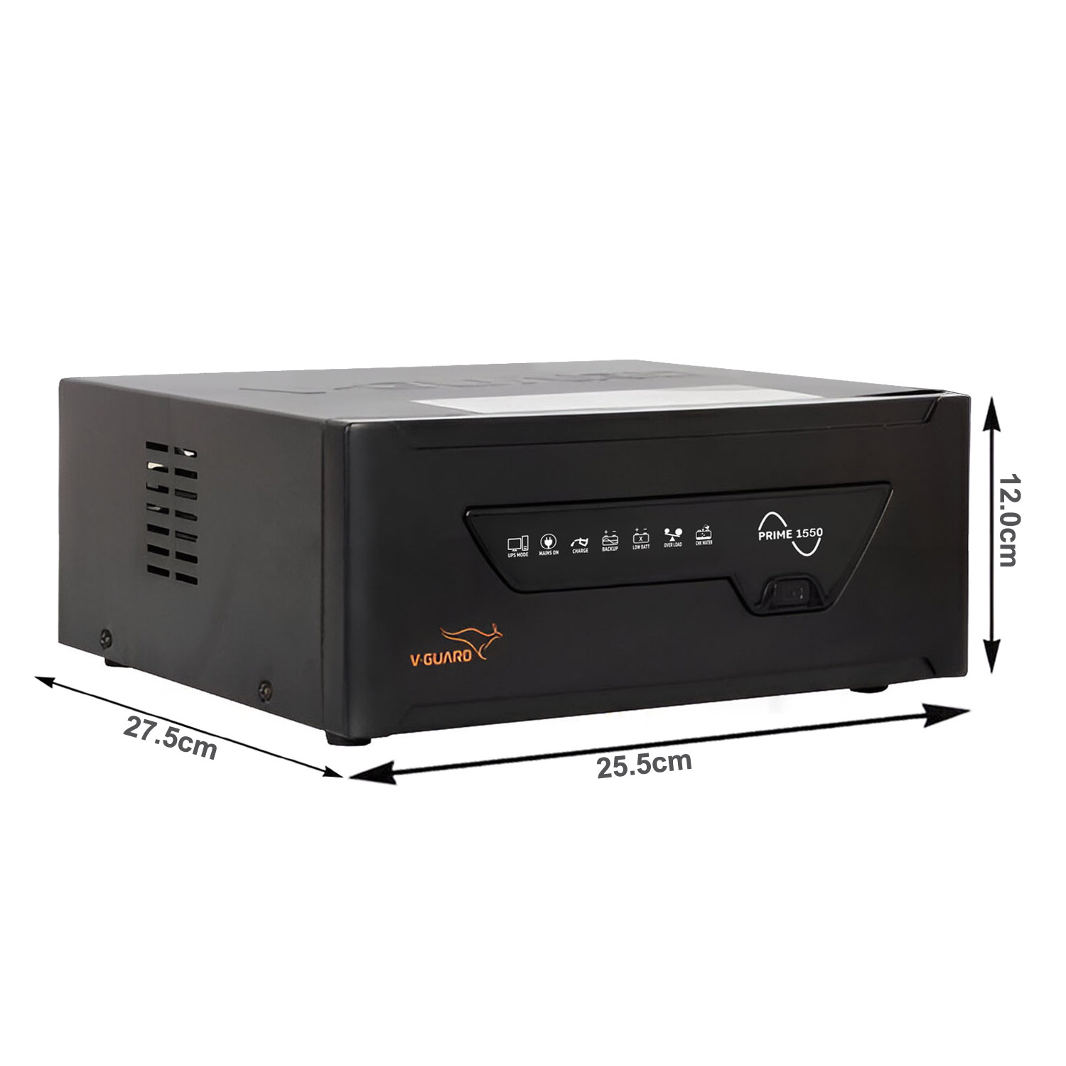 V-Guard 1300VA / 12V Pure Sine Wave Inverter for Home, Office & Shop, Reliable Power Backup, LED Display, Easy Installation, Black, Prime 1550 V-Guard 1300VA / 12V Pure Sine Wave Inverter for Home, Office & Shop, Reliable Power Backup, LED Display, Easy Installation, Black, Prime 1550 - Image 8