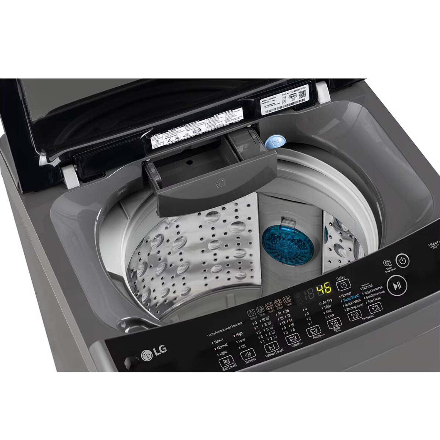 LG 9 KG Fully Automatic Top Load Machine with Smart Inverter Motor, Auto Tub Clean and Smart Diagnostics, Middle Black, T90AJMB1Z LG 9 KG Fully Automatic Top Load Machine with Smart Inverter Motor, Auto Tub Clean and Smart Diagnostics, Middle Black, T90AJMB1Z - Image 13