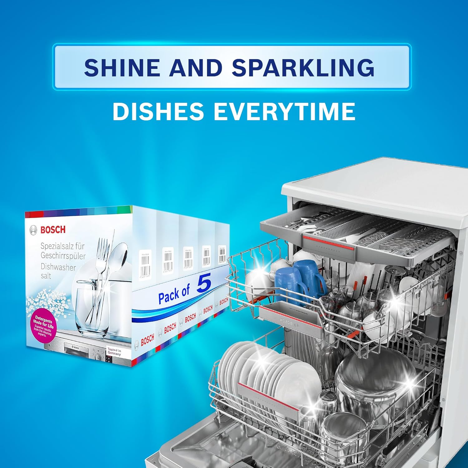 Bosch Salt for Dishwasher 5 KG (Combo Pack of 5) - 17005135 - Image 5