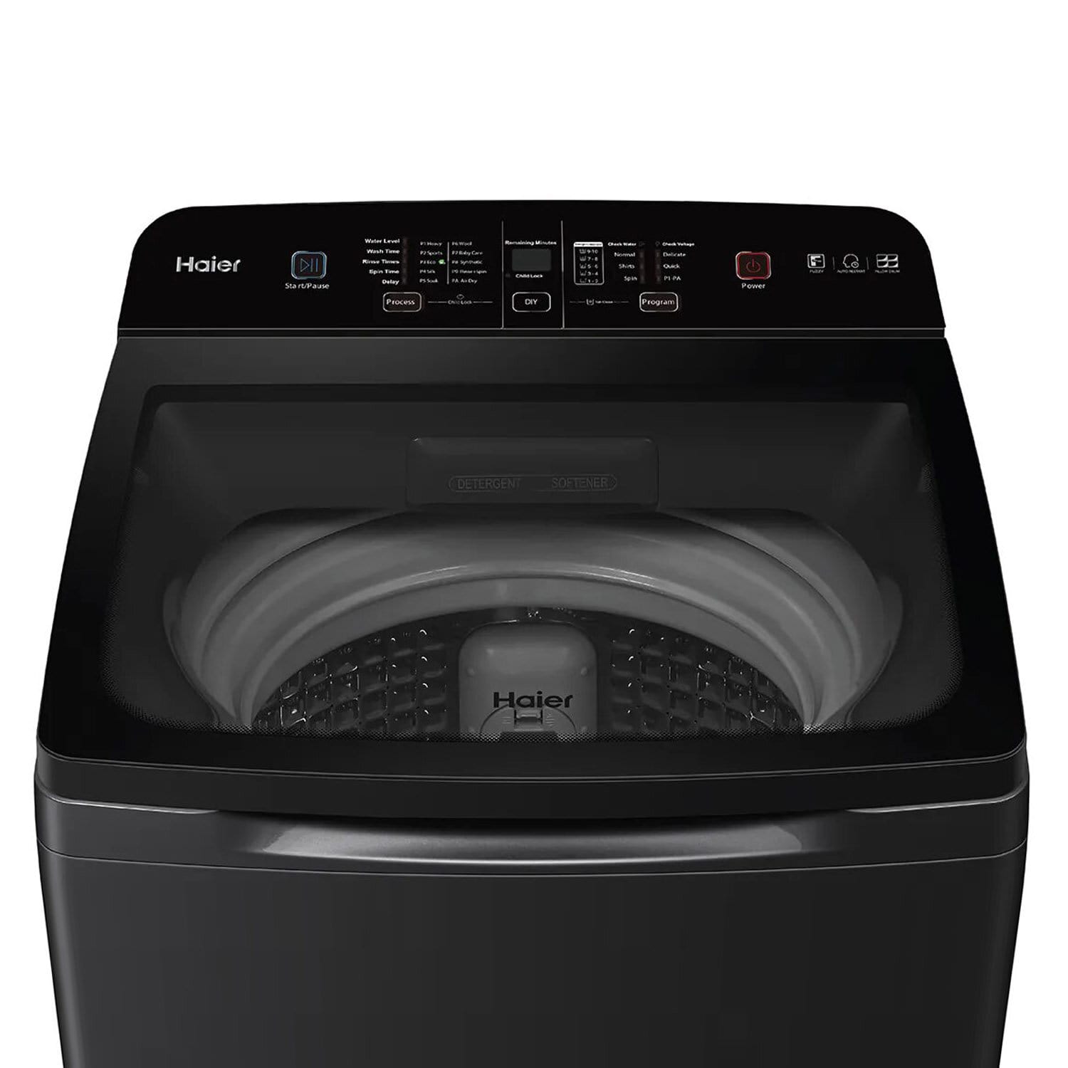 Haier 7 KG Fully Automatic Top Load Machine with Back Panel, Built-in Heater and Oceanus Wave Drum and Storm Pulsator, Dark Jade Silver, HWM70-678ES8 - Image 2