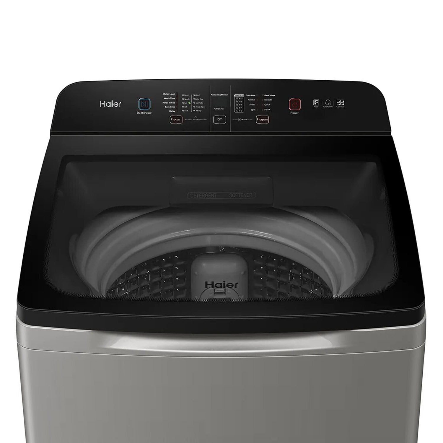 Haier 7.5 KG Fully Automatic Top Load Machine with Back Panel, Built-in Heater and Oceanus Wave Drum and Storm Pulsator, Brown Grey, HWM75-H678ES5 - Image 3