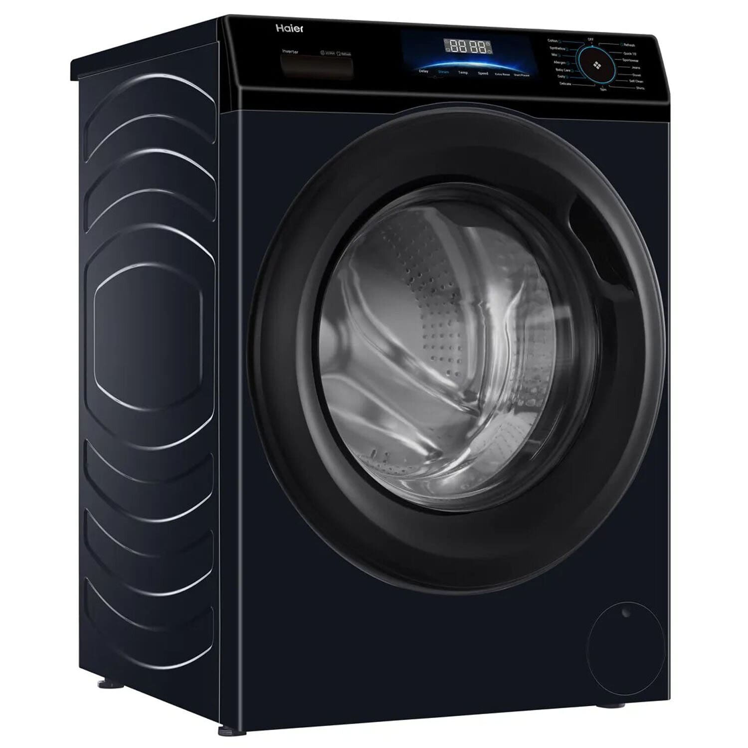 Haier 8 KG 1200 RPM Fully Automatic Frontload Machine with Inverter Motor, 525MM Super Drum and 12 Year Motor Warranty, Black, HW80-IM12929EBKF Haier 8 KG 1200 RPM Fully Automatic Frontload Machine with Inverter Motor, 525MM Super Drum and 12 Year Motor Warranty, Black, HW80-IM12929EBKF - Image 3