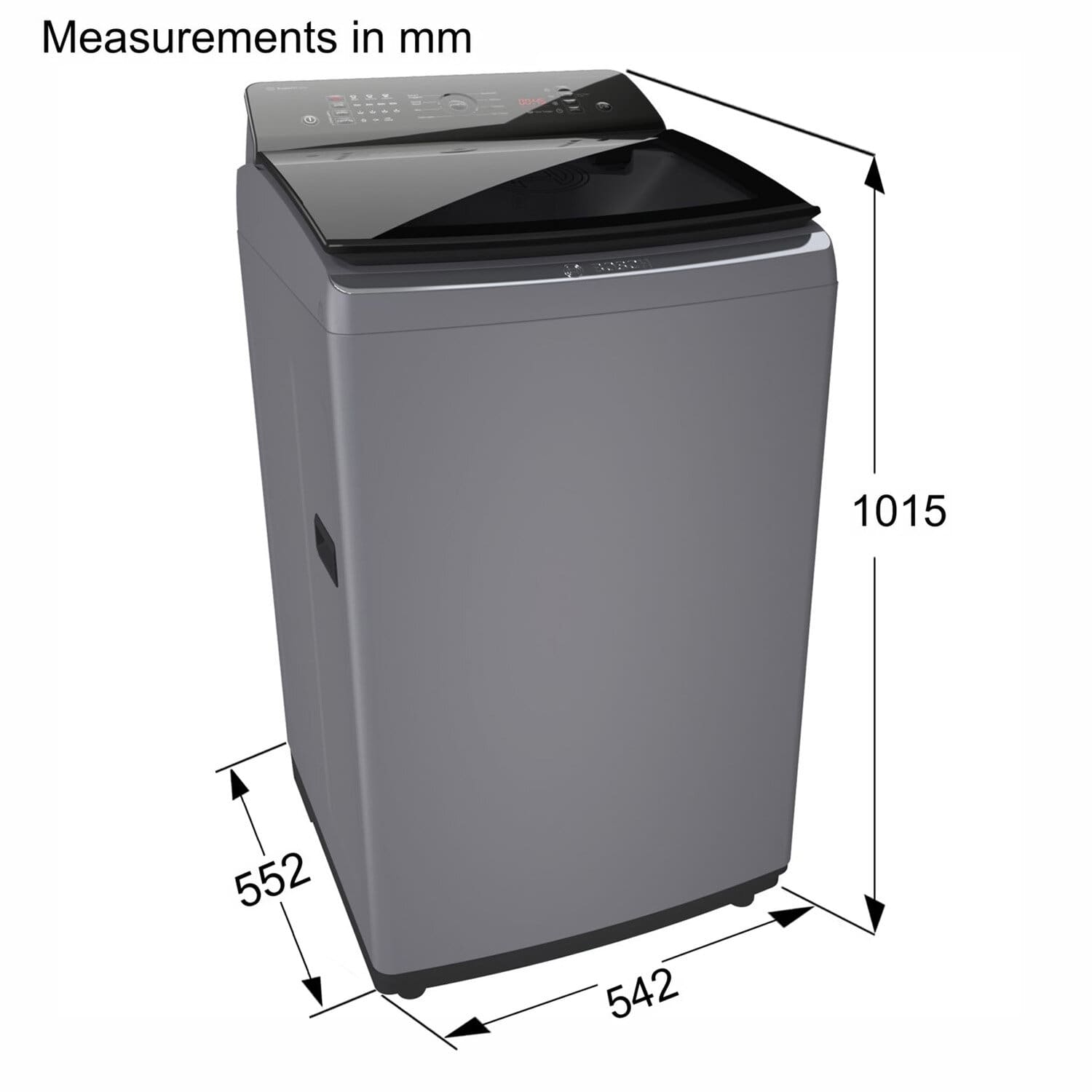 Bosch 7 KG Fully Automatic Top Load Machine with Reload Function, Grey, WOE701DOIN - Image 5