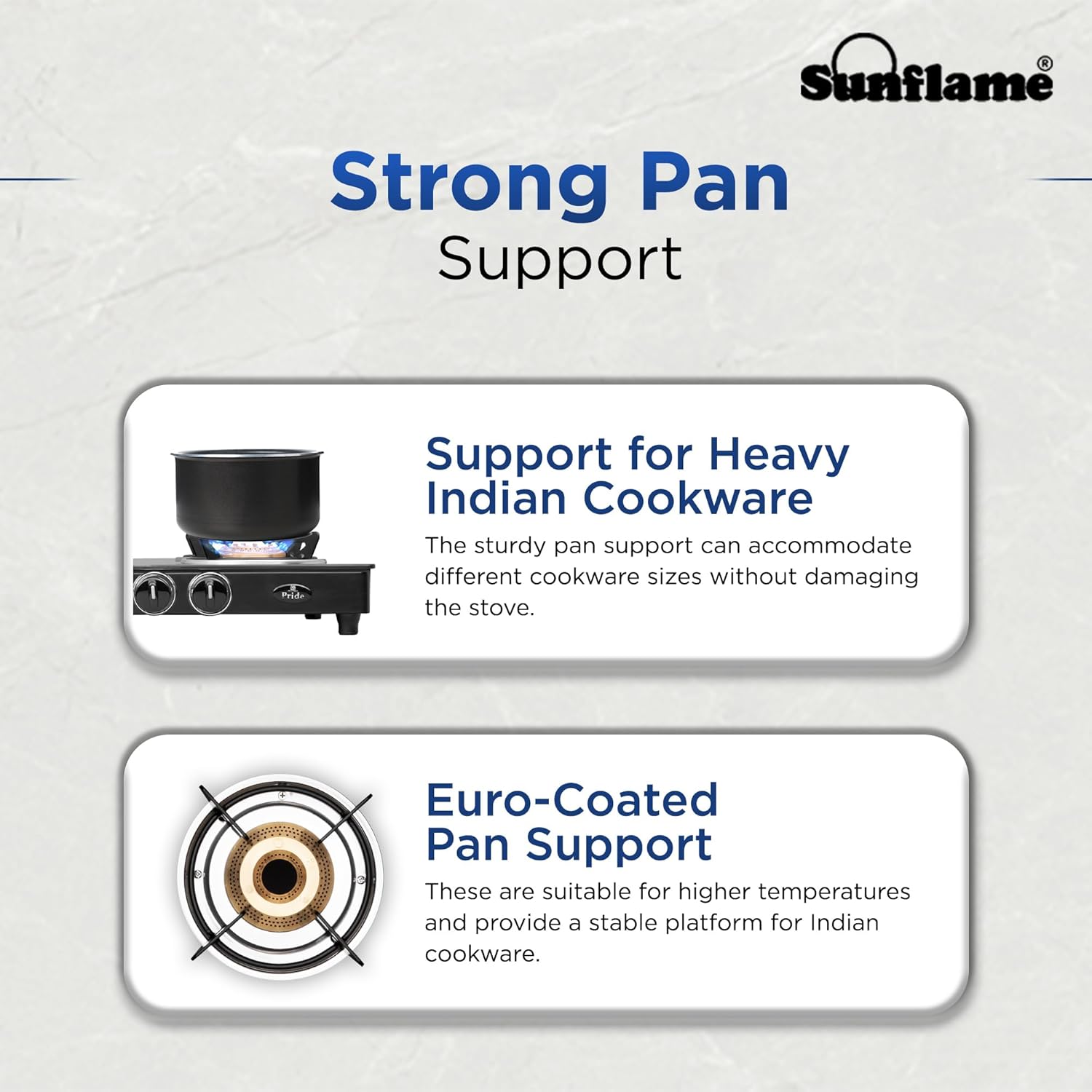 Sunflame Toughened glass Gas Stove with Stainless steel drip tray, Durable Forged Brass Burners and Sturdy Pan Support, Black, Jumbo-GT JUMBO 4B - Image 10