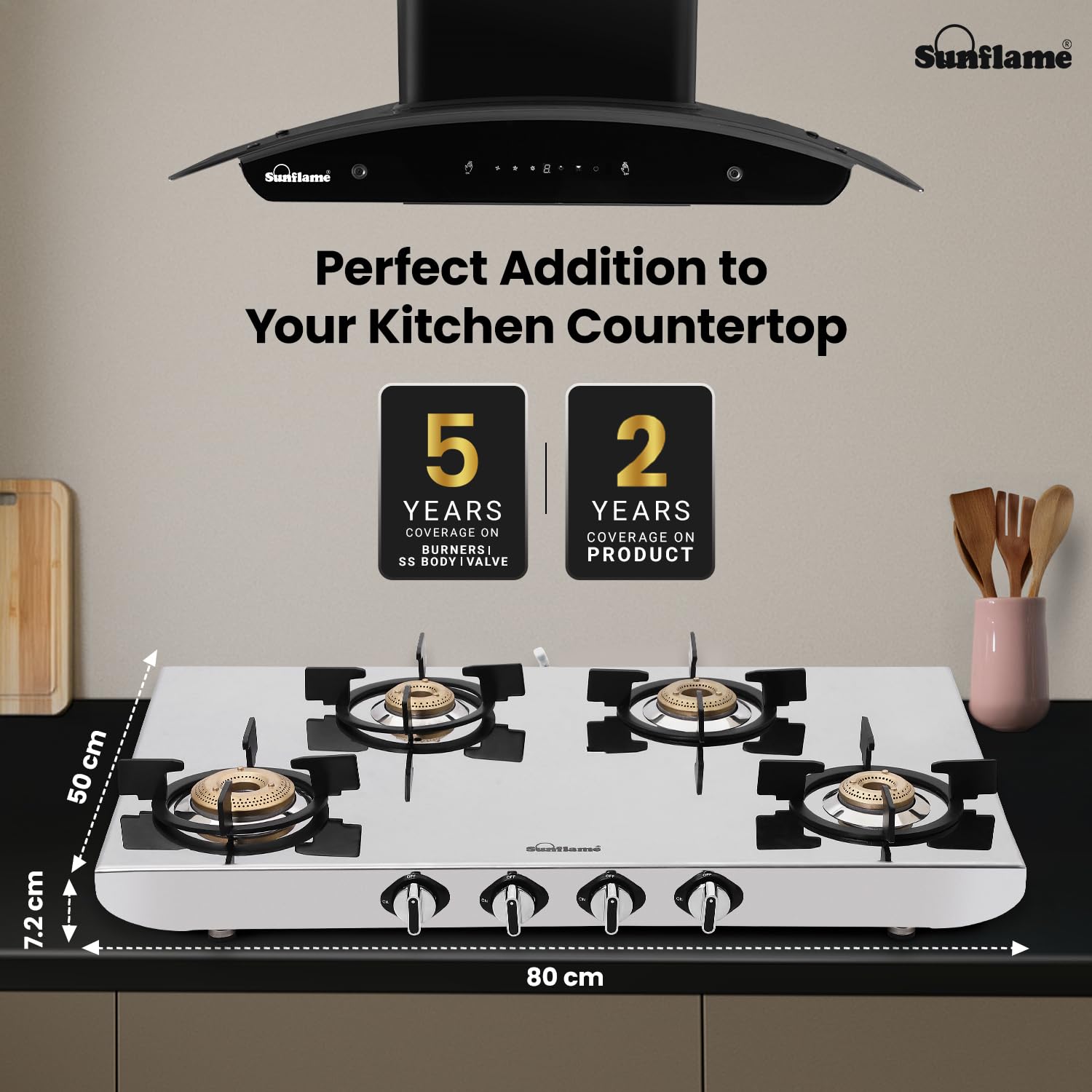 Sunflame Free-standing Cooktop SSH2MM Sunflame - Image 12