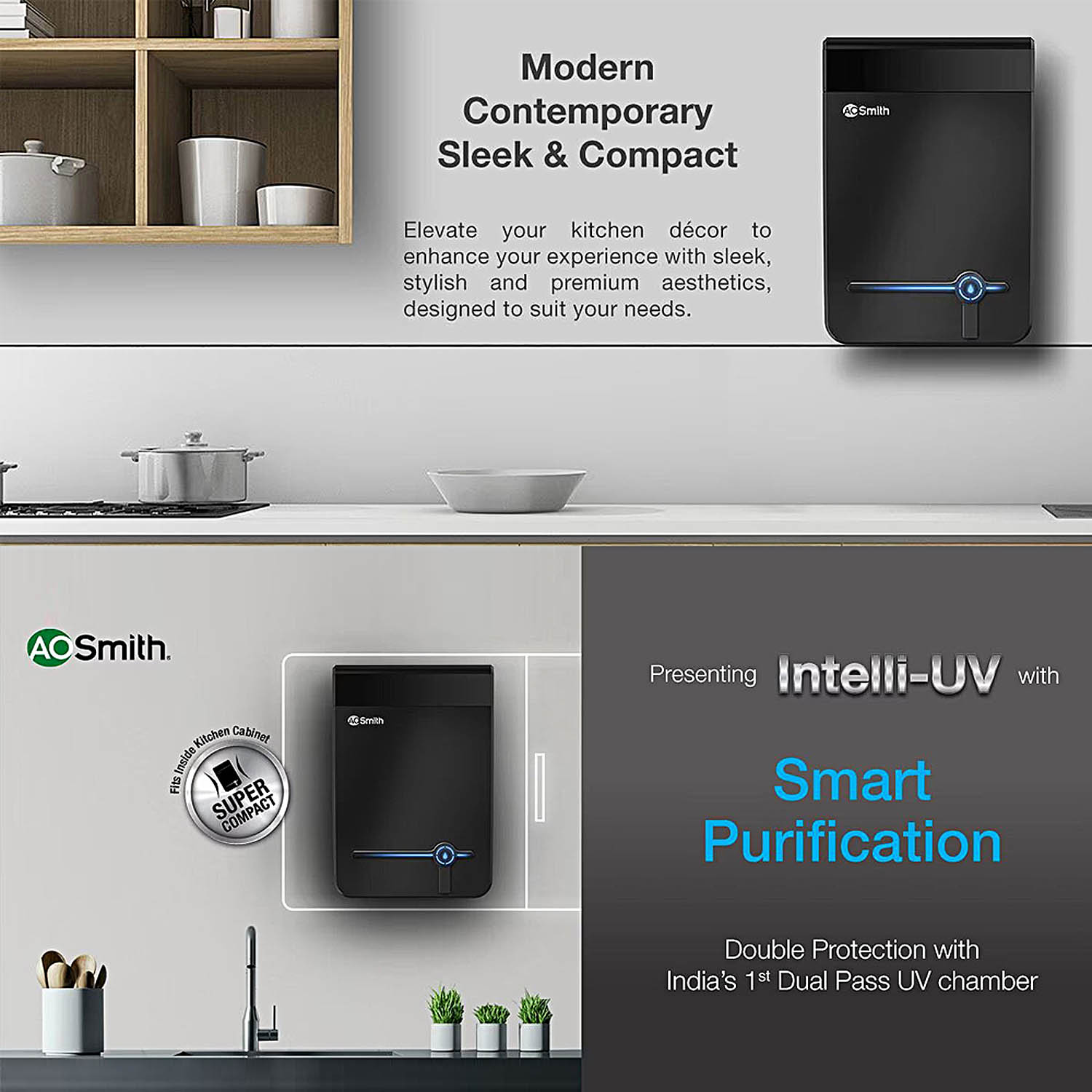 AO Smith Uv water purifier Intelli UV+ AO Smith Uv water purifier Intelli UV+ - Image 10