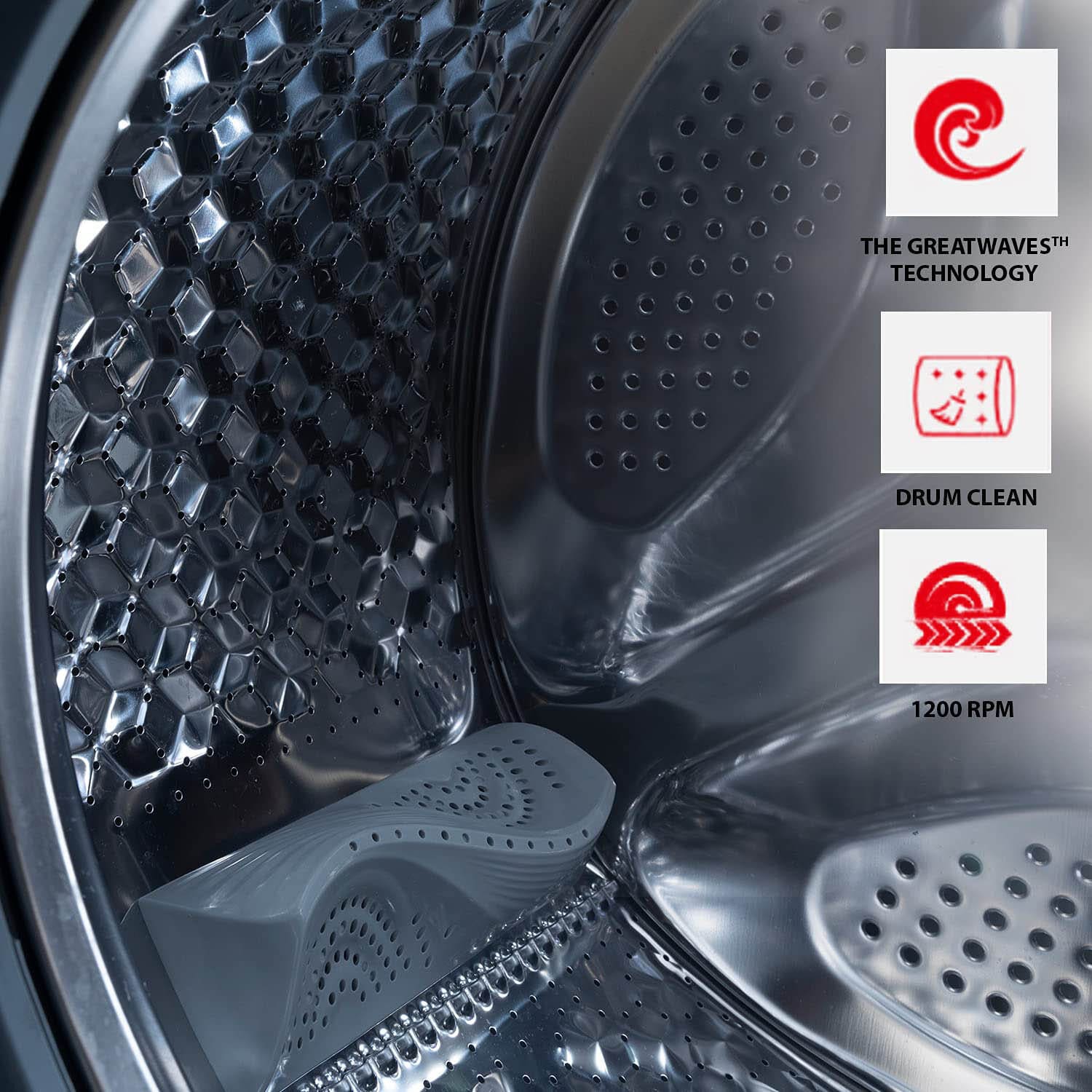 Toshiba 8KG Fully Automatic Inverter Front Load Machine with In-built Heater, White, TW-BJ90S2 - Image 6