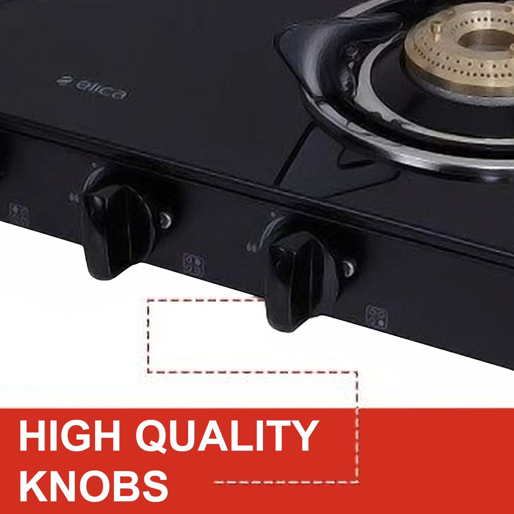 Elica Free-standing Cooktop 594 CT Vetro Black Elica Free-standing Cooktop 594 CT Vetro Black - Image 6