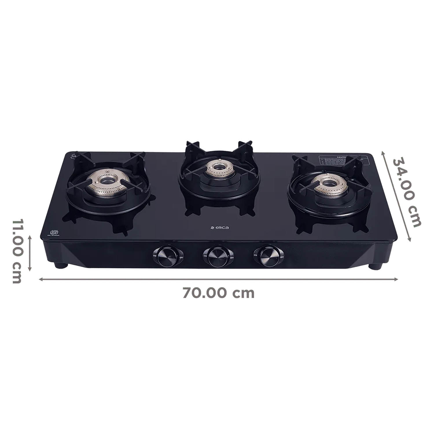 Elica Free-standing Cooktop Crest 370J Nero Elica Free-standing Cooktop Crest 370J Nero - Image 8