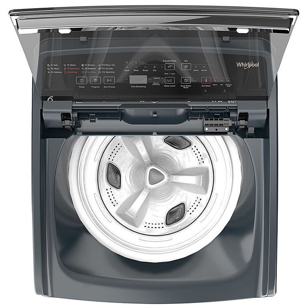 Whirlpool 8.5KG Top-Load Fully Automatic Washing Machine, Midnight Grey, STAINWASH PRO PLUS H - Image 4