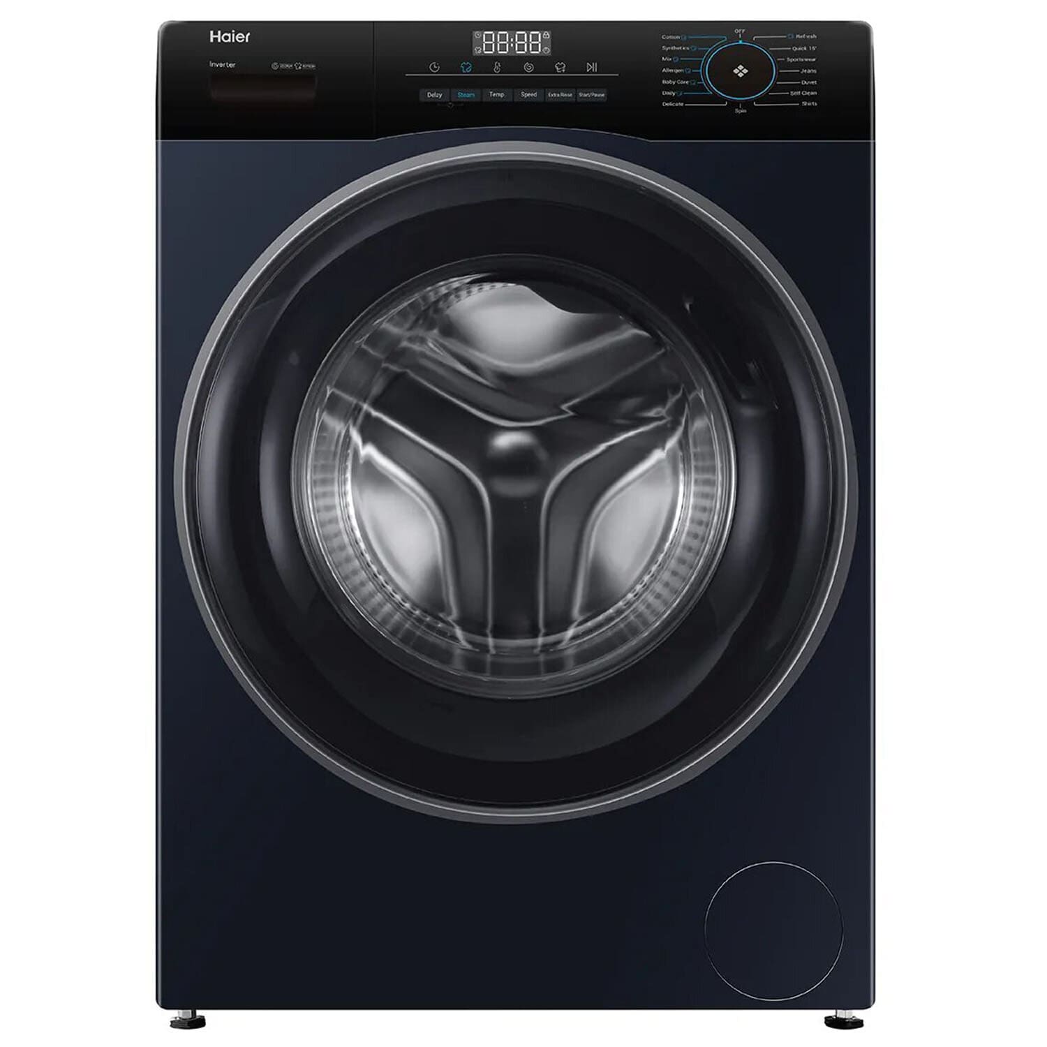 Haier 7 KG 1200 RPM Fully Automatic Frontload Machine with Inverter Motor, 525MM Super Drum and Dual Spray, Black, HW70-IM12929BK Haier 7 KG 1200 RPM Fully Automatic Frontload Machine with Inverter Motor, 525MM Super Drum and Dual Spray, Black, HW70-IM12929BK - Image 1