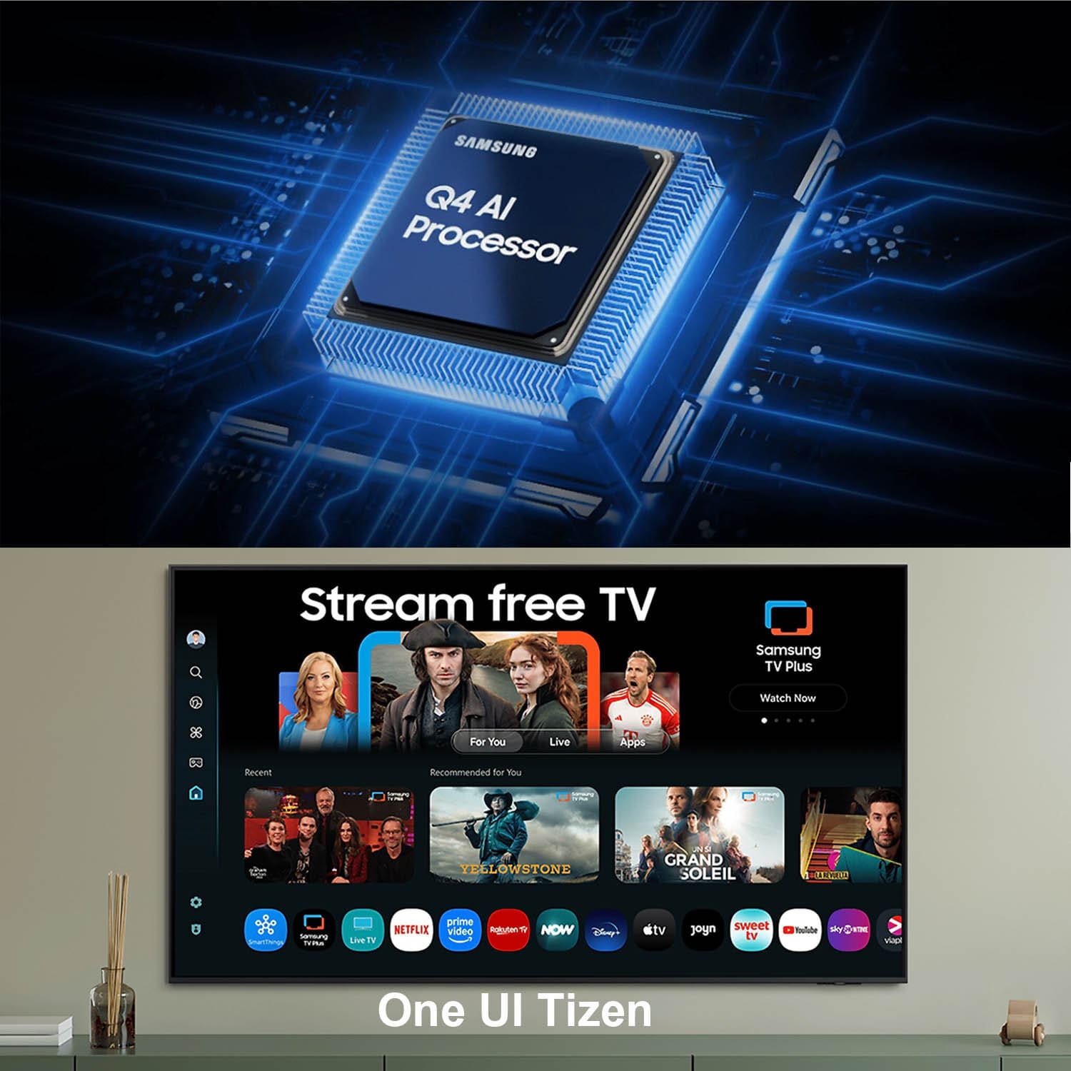 Samsung QLED Tizen TV with 100% Color Volume with Quantum Dot, Q4 AI Processor, Built-in Alexa and Motion Xcelarator, Black, Q7FA-QA43Q7FAAULXL - Image 8