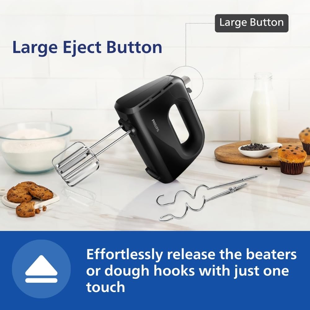 PHILIPS 300 Watt, 5 Speed Hand Mixer, HR3705/10 - Image 13