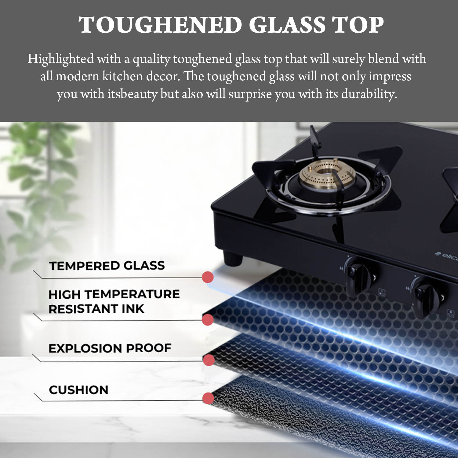 Elica Free-standing Cooktop 774 CT Vetro 2J DT Series Elica Free-standing Cooktop 774 CT Vetro 2J DT Series - Image 8