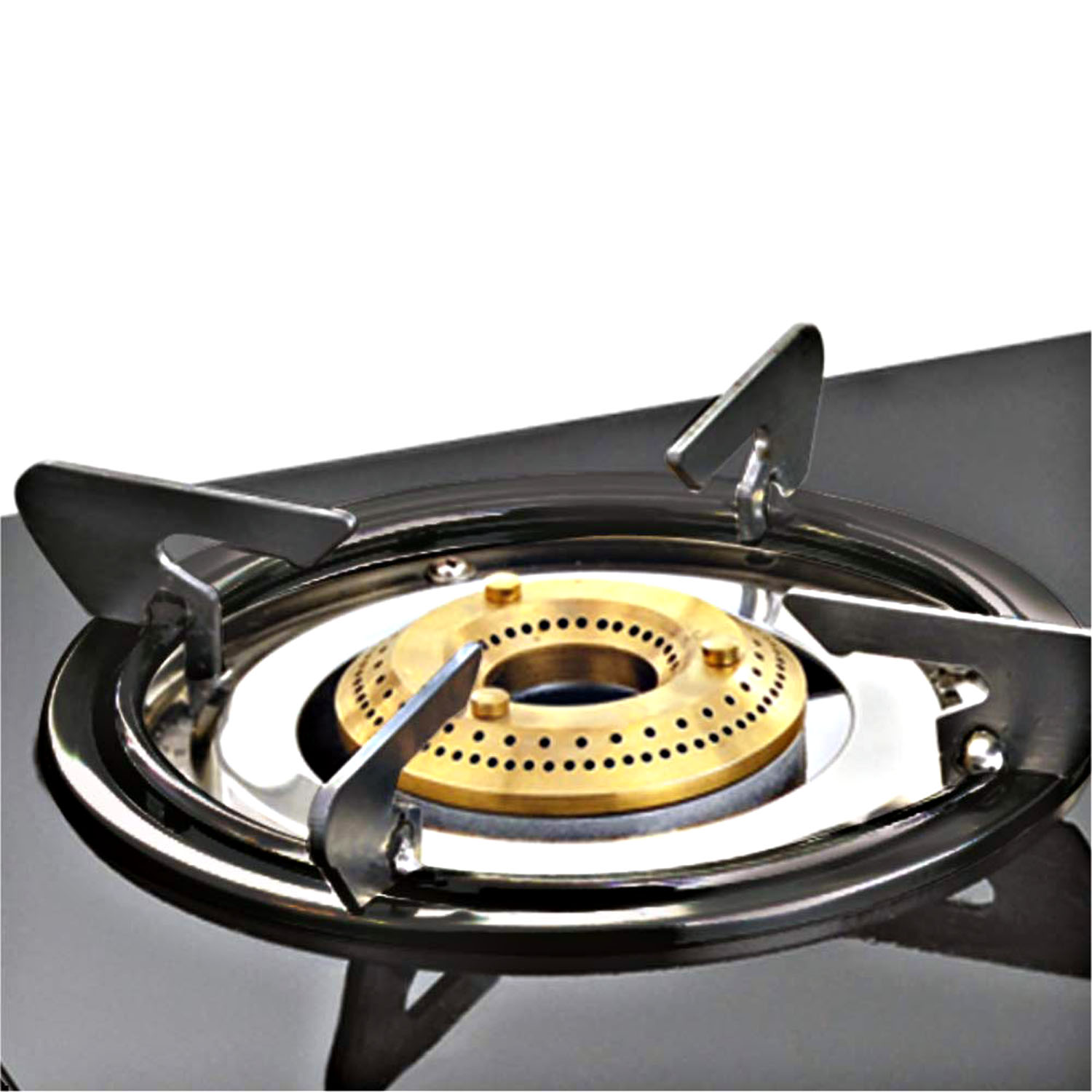 Sunflame Cooktop with 6MM Toughened Glass, Brass Burners and Black Powder Coated Galvanized Steel, LPG Stove GT Crown, Black-2 Brass Burner - Image 5