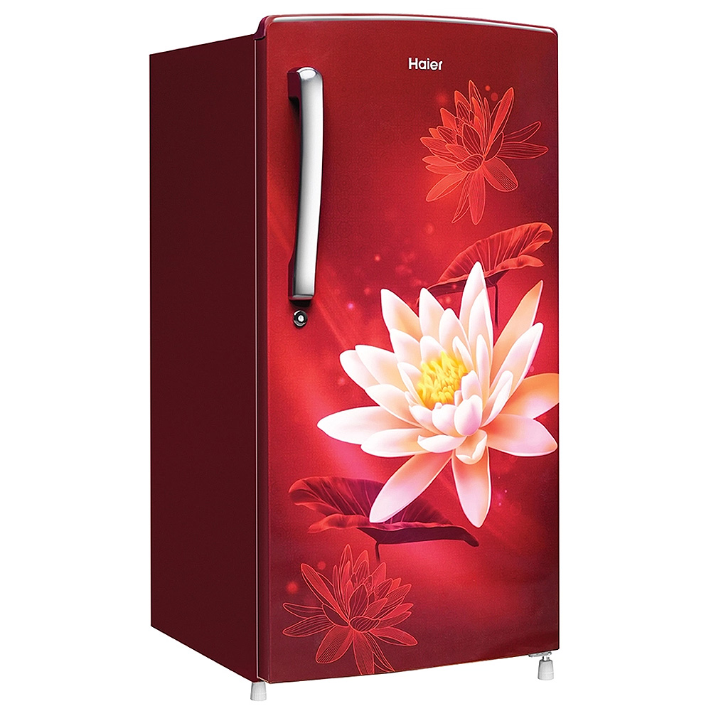 Haier 175 Litre 2 Star Single Door Refrigerator, Red Lotus, HRD-1962CRL-N - Image 2