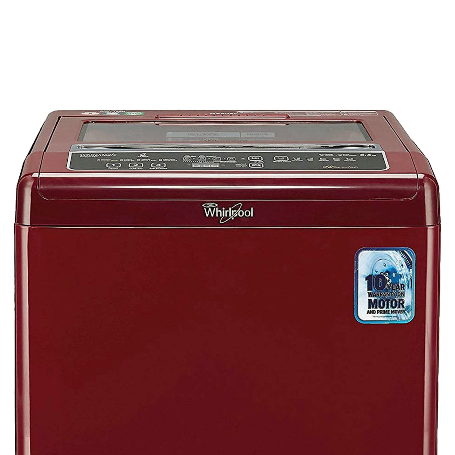 Whirlpool 7 KG Fully Automatic Machine with 6 Smart Sensors and Zero Pressure Fill Technology, Rosewood Wine, CLASSIC 7.0 GENX - Image 2