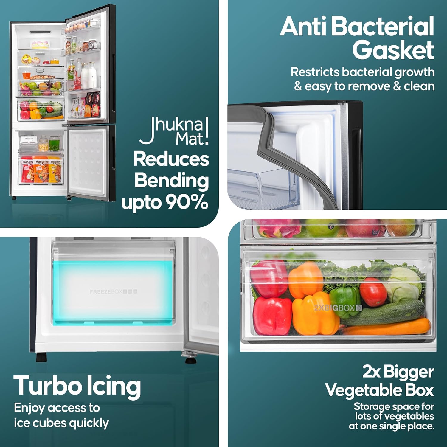 Haier Bottom Freezer Refrigerator HRB-3152PKG-P - Image 10