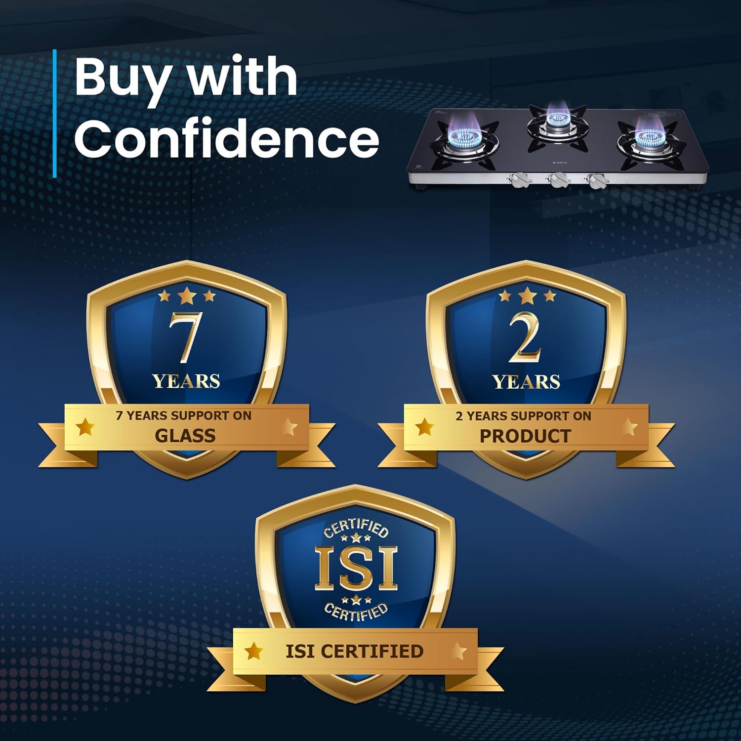 Elica Free-standing Cooktop 773 CT Vetro DT Series Elica Free-standing Cooktop 773 CT Vetro DT Series - Image 10