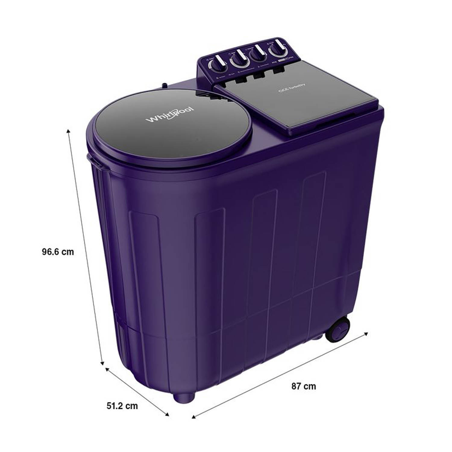 Whirlpool 8.5KG 5 Star Semi-Automatic Washing Machine with Turbo Lint Filter and Faster Drying, Ace Turbo Dry Xtraa-ACE 8.5 TRB DRY XTRAA PURPLE DZL (10YR) - Image 10