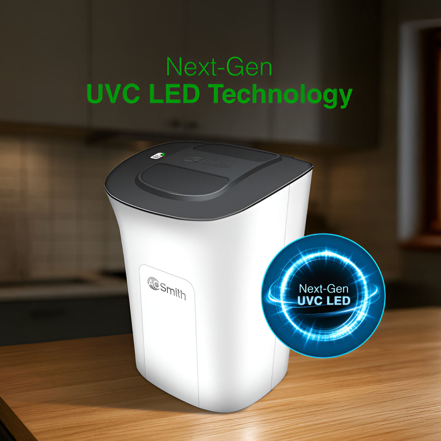 AO Smith Under the Sink UV Water Purifier with 6 stage purification, Goose Neck Faucet and 1 Year Warranty, White, U2-Pro Plus With Storage - Image 9
