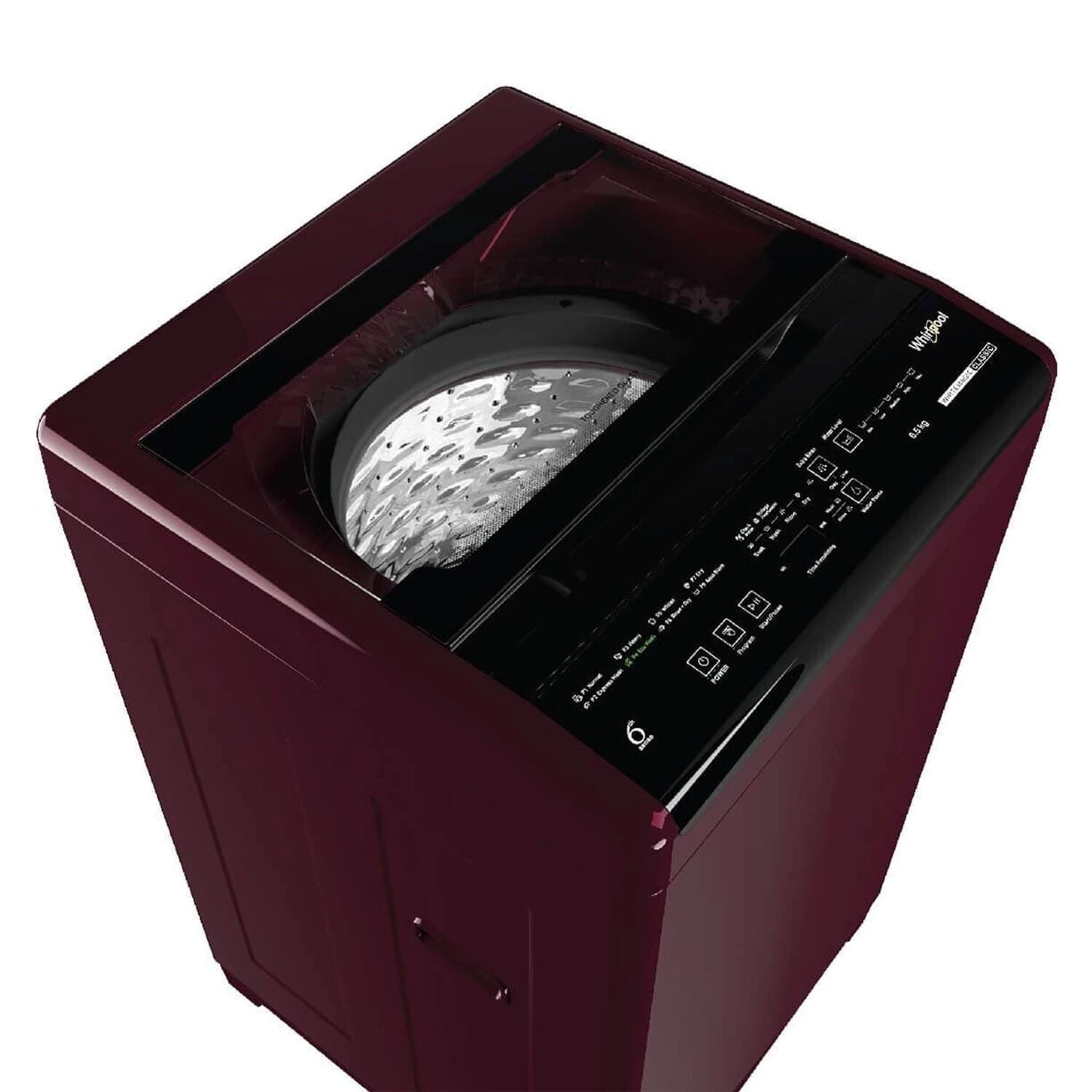 Whirlpool 6.5 KG Fully Automatic Machine with Smart Sensors and Smart Lint Filter, Rosewood Wine, WHITEMAGIC CLASSIC - Image 3