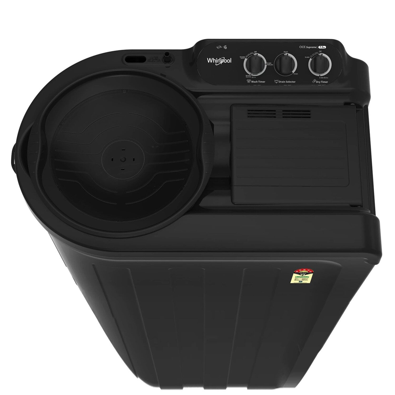 Whirlpool 7.5 KG Semi Automatic Machine with In built Scrubber and Rust and Corrosion Free Body, Grey Dazzle, Ace Super Soak Whirlpool 7.5 KG Semi Automatic Machine with In built Scrubber and Rust and Corrosion Free Body, Grey Dazzle, Ace Super Soak - Image 3