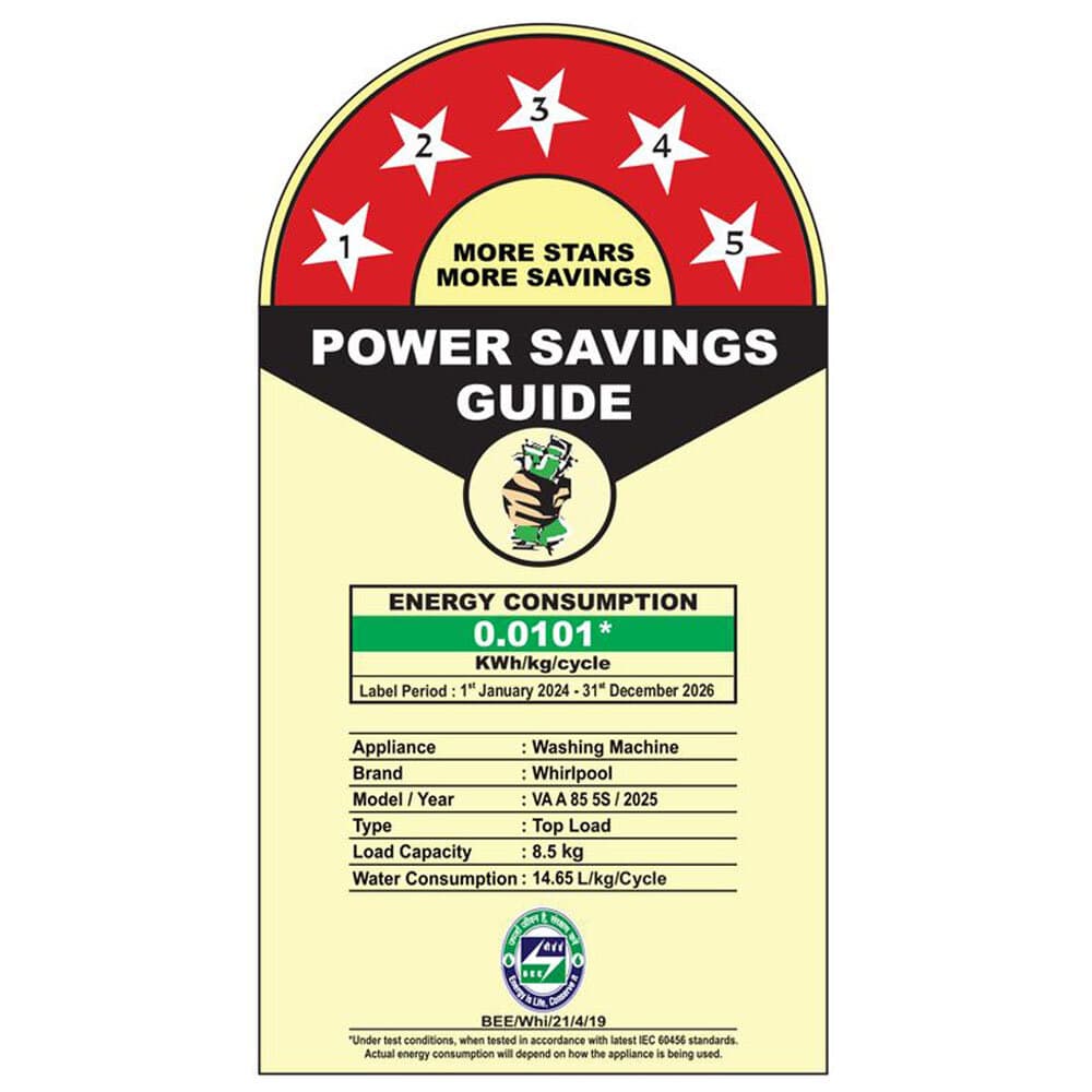 Whirlpool 8.5KG Top-Load Fully Automatic Washing Machine, Midnight Grey, STAINWASH PRO PLUS H - Image 8