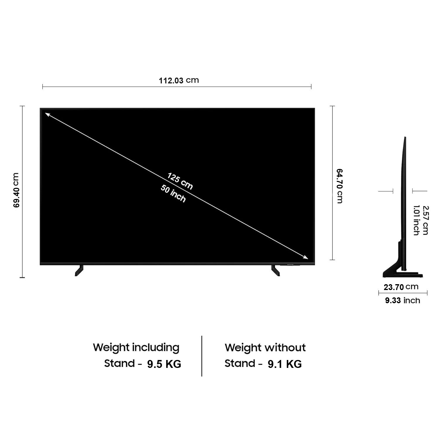 Samsung 50 Inch 4K Ultra HD LED TV with Crystal Processor, Eco Sensors, Metal Stream Design and Motion Xcelerator, Black, U8100-UA50U8100FULXL - Image 6