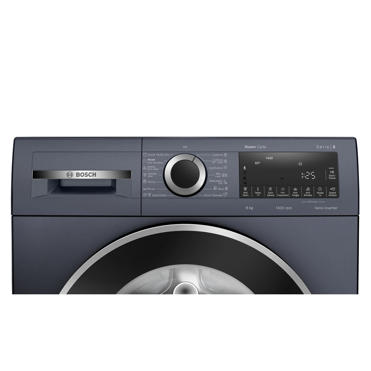 Bosch 8 KG 1400 RPM Fully Automatic Front Load Machine with Auto Stain Removal and Vario Drum, Dark Lake, WGA2341PIN Bosch 8 KG 1400 RPM Fully Automatic Front Load Machine with Auto Stain Removal and Vario Drum, Dark Lake, WGA2341PIN - Image 2