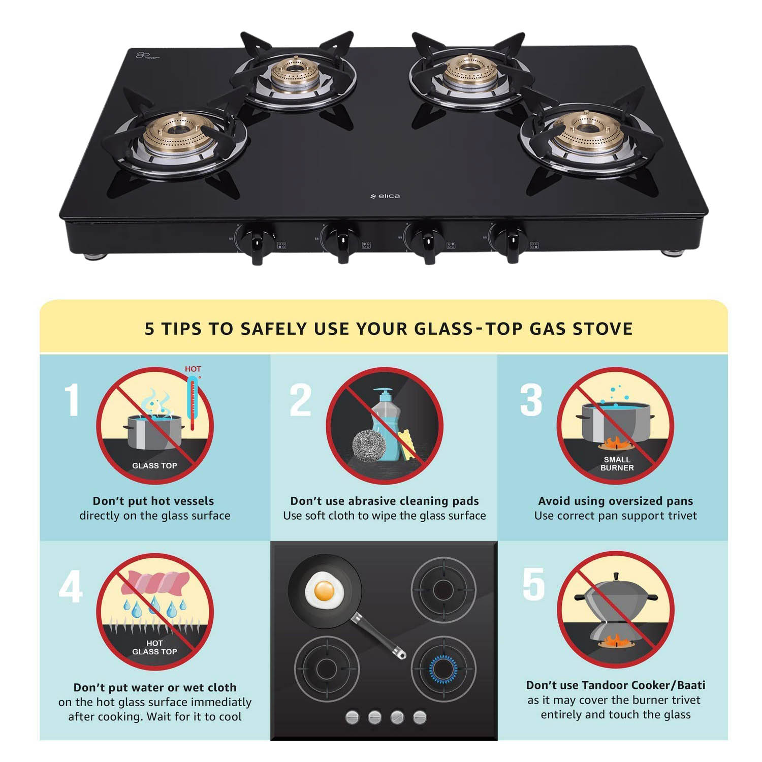 Elica Free-standing Cooktop 774 CT Vetro 2J DT Series Elica Free-standing Cooktop 774 CT Vetro 2J DT Series - Image 10