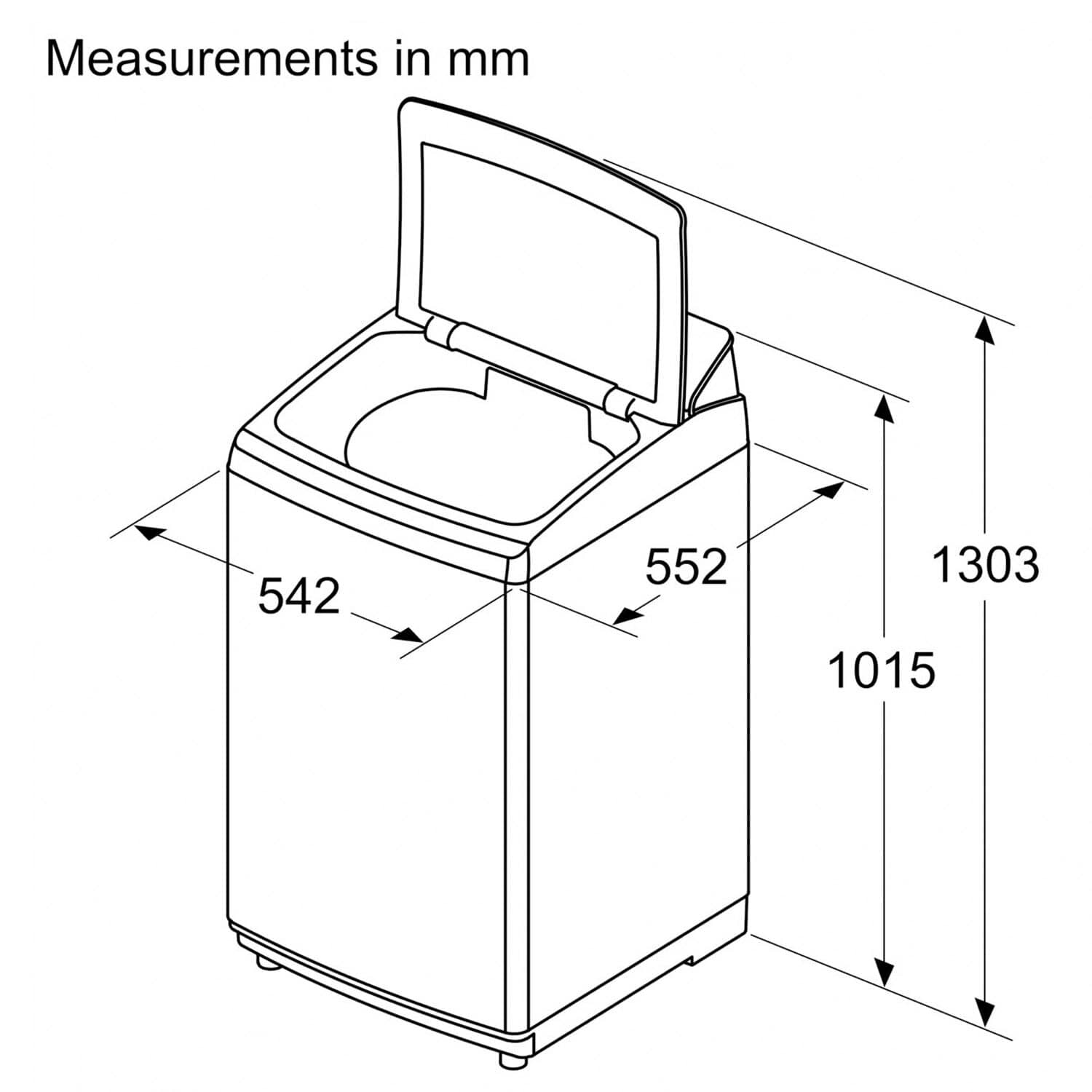 Bosch 8 KG Fully Automatic Top Load Machine with Stainless Steel Drum and Digital Display, Dark Lake, WOE802B7IN - Image 9