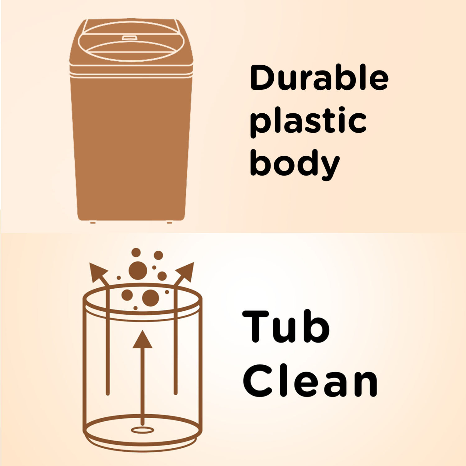 Akai Fully Automatic Top-load Machine with Built-in heater, One Touch Spin Function, Magic Filter with Waterfall and Rust Proof Body, Midnight Black, AFT-90DBG-H - Image 8